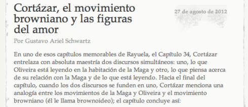 Rayuela Capítulo 34